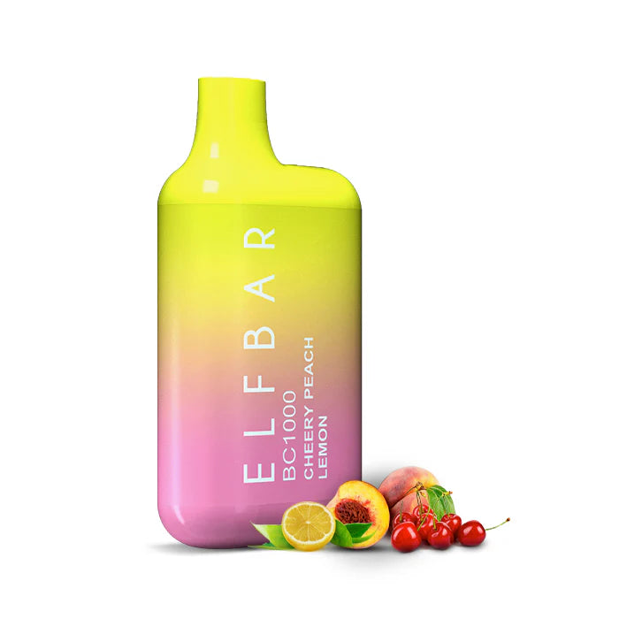 Cherry Peach Lemon Elfbar BC 1000 Disposable Vape