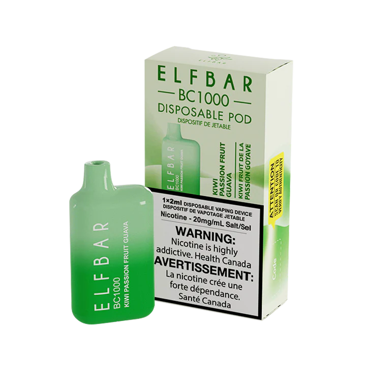 Kiwi Passion Guava Elfbar BC 1000 Disposable Vape