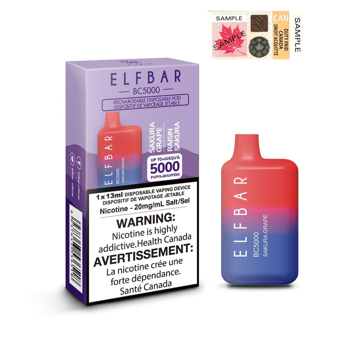 ELFBAR BC 5000 DISPOSABLE VAPE