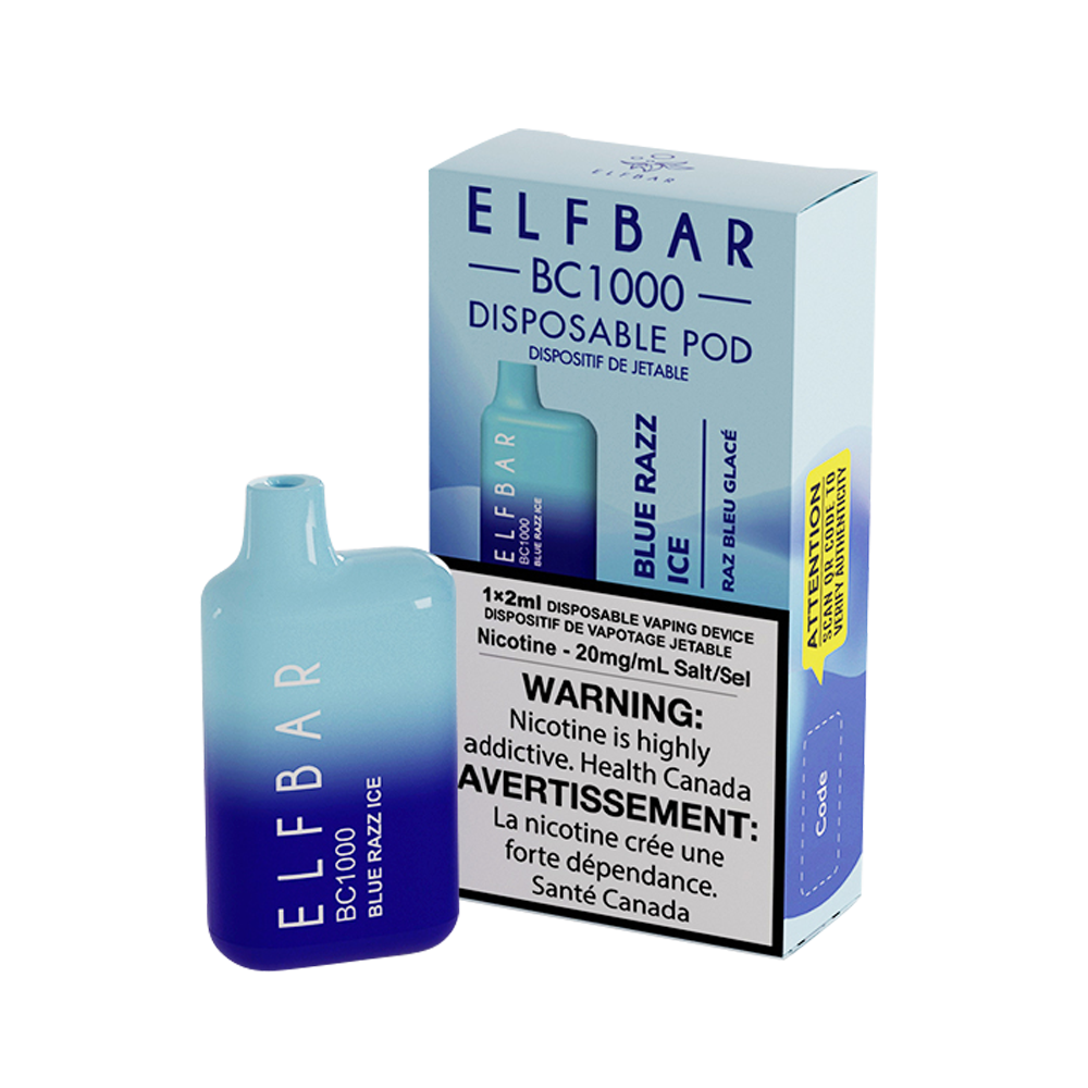 Blue Razz Ice Elfbar BC 1000 Disposable Vape