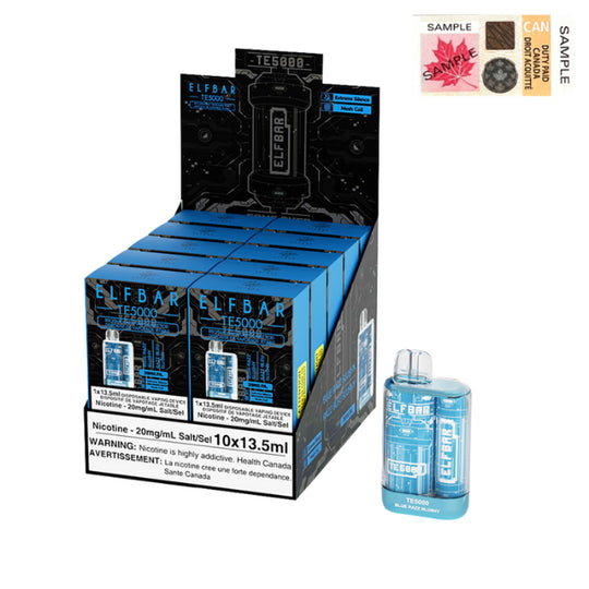 Blue Razz Slushy ELFBAR TE5000 Disposable Vapes
