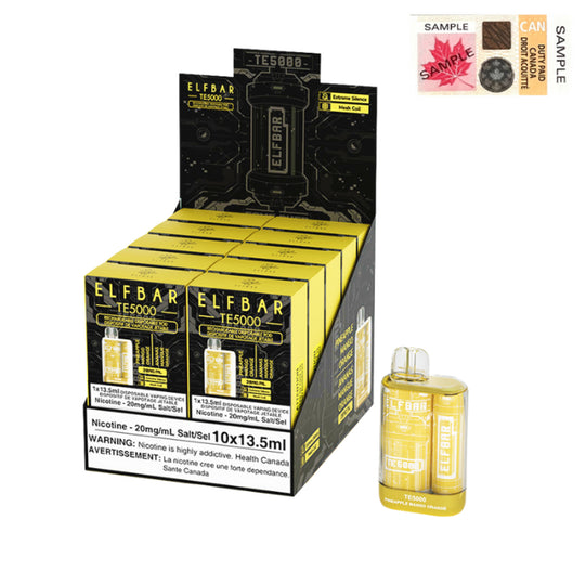 Pineapple Mango Orange ELFBAR TE5000 Disposable Vapes